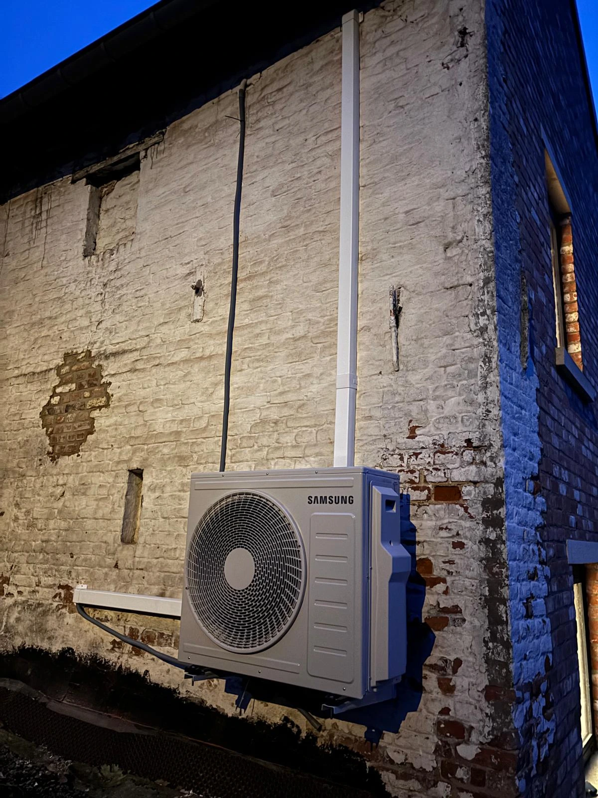 Installation d'une pompe à chaleur extérieure
